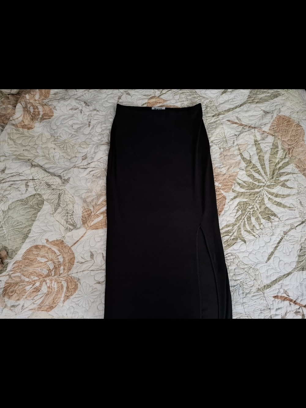 Princess Polly Black Maxi Skirt with Side Slit